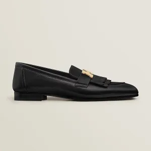 HERMES Royal Black Loafers