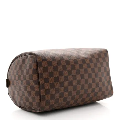 Louis Vuitton Speedy 30 Damier Ebene Canvas Brass Hardware