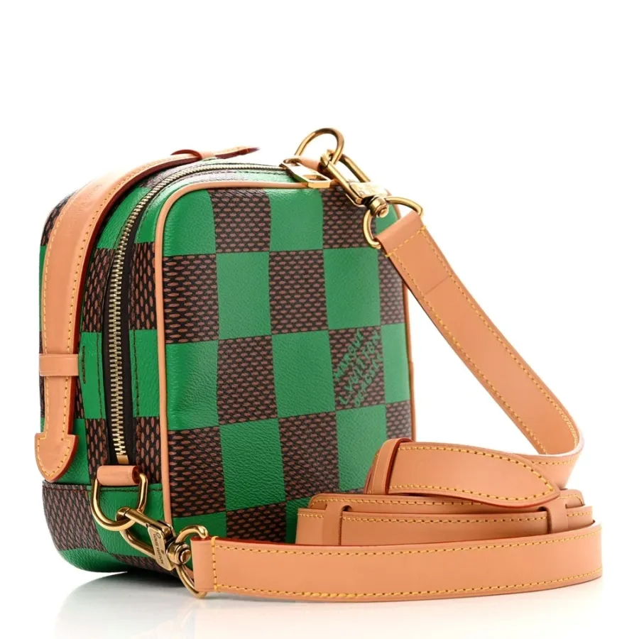 Louis Vuitton Chess Messenger PM Green Damier Pop Canvas Aged Gold Hardware