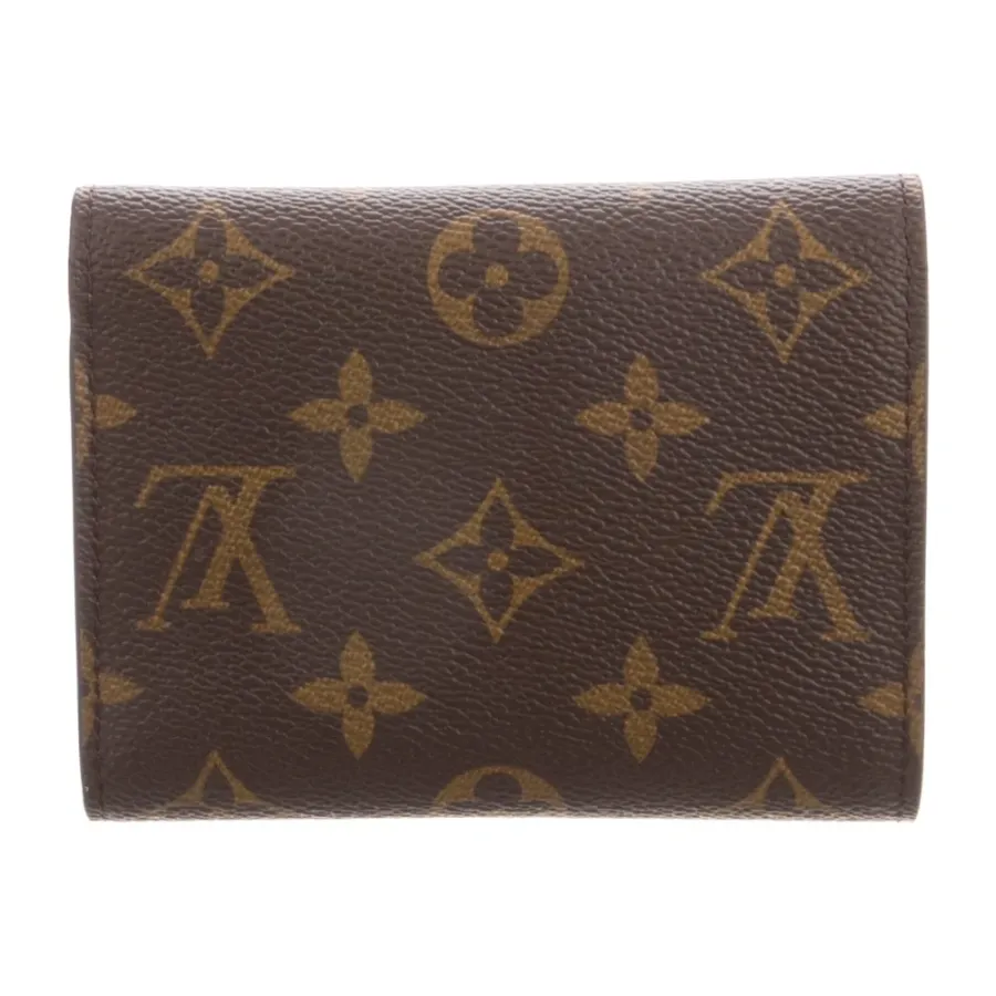 Louis Vuitton Small Victorine Wallet Brown LV Monogram Coated Canvas Brass Hardware