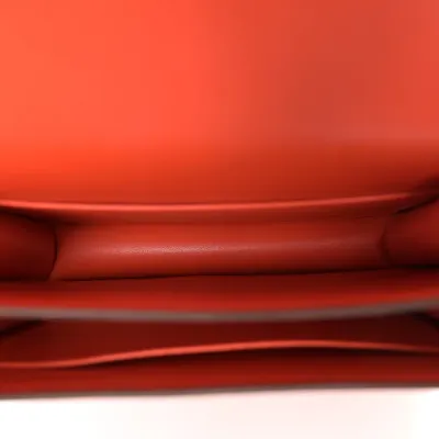 Hermès Enamel Constance 18 Capucine/Sanguine Epsom Leather Palladium Hardware