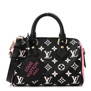 Louis Vuitton Spring in the City Speedy Bandoulière 20 Black/White/Pink Monogram Empreinte Leather