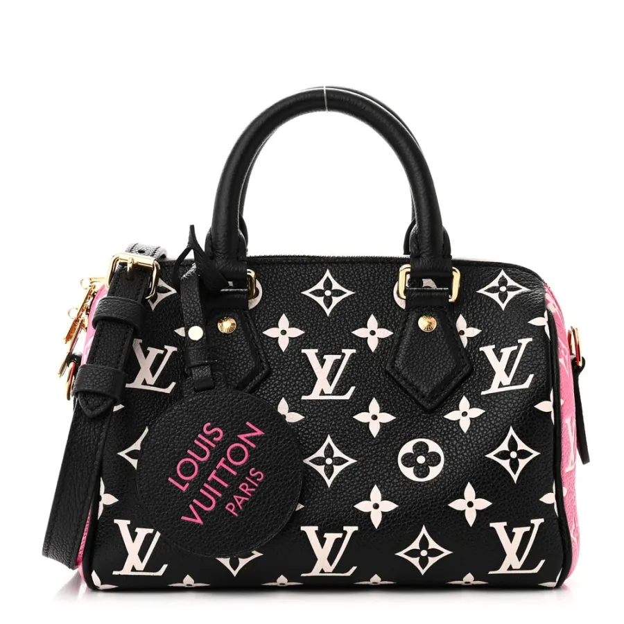 Louis Vuitton Spring in the City Speedy Bandoulière 20 Black/White/Pink Monogram Empreinte Leather