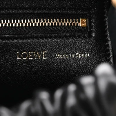 Loewe Squeeze Bag Mini Black Buttery Nappa Lambskin Leather Gold Hardware