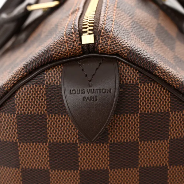 Louis Vuitton Speedy 30 Damier Ebene Canvas Brass Hardware - Image 2
