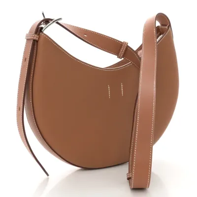 Hermès P’tit Arcon Brown Togo & Swift Leather Silver Hardware