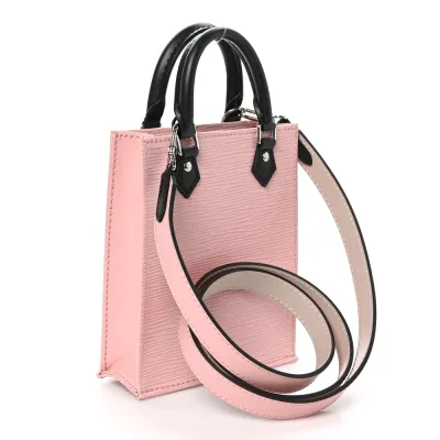 Louis Vuitton Petit Sac Plat PM Rose Ballerine Epi Leather Silver Hardware