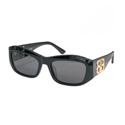 Balenciaga square frame glasses black/black silver/black gold/eggplant/blue/leopard color Size 61口15-145