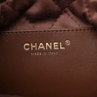 Grade Chanel 22 Mini Brown Bag for Women
