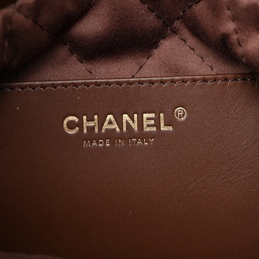 Grade Chanel 22 Mini Brown Bag for Women