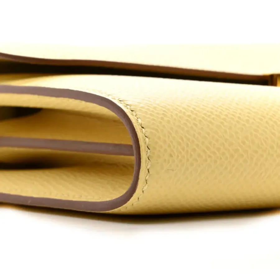 Hermès Constance 18 Long Wallet To Go Epsom Jaune Poussin Epsom Leather Gold Hardware