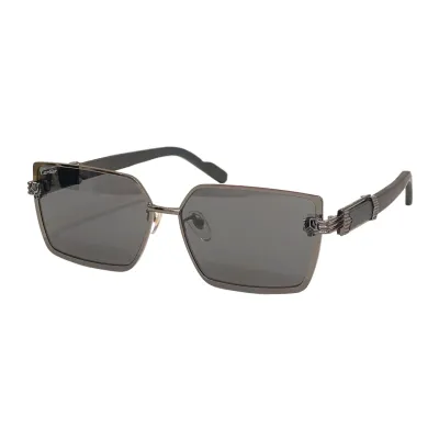 Cartier square frame glasses black gold/black silver/black/green/brown color Size 58口15-145