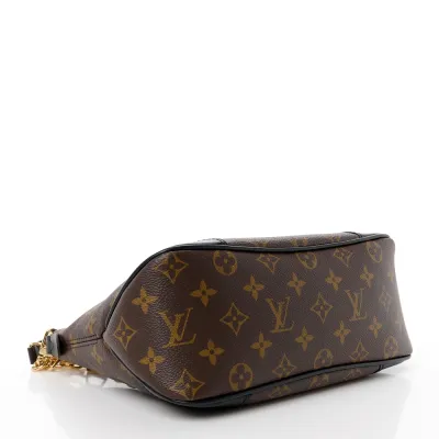 Louis Vuitton Boulogne NM PM Black Monogram Canvas Gold Hardware