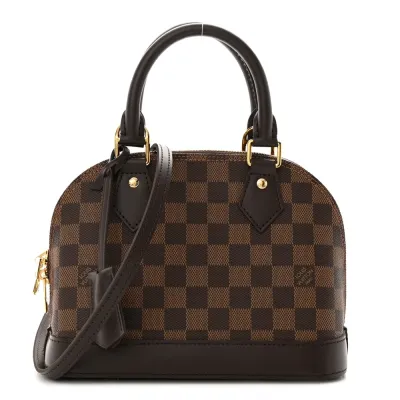 Louis Vuitton Alma BB Damier Ebene Canvas Gold Hardware
