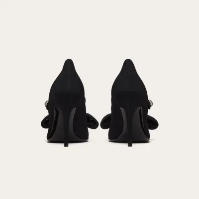 VALENTINO Suede Mary Jane Heels (heel height 10cm)