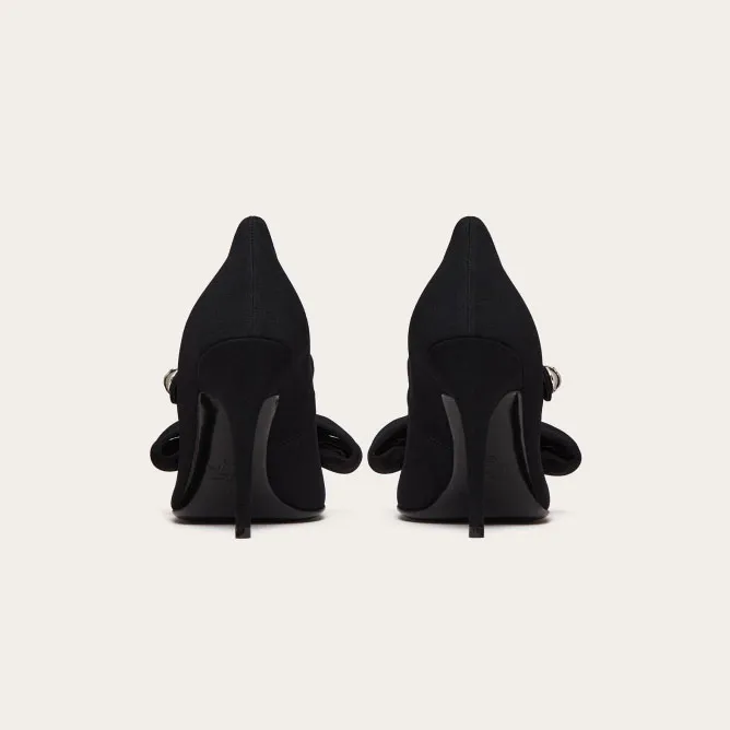 VALENTINO Suede Mary Jane Heels (heel height 10cm)