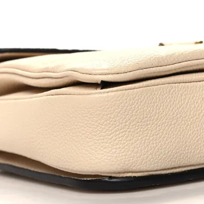 Louis Vuitton Pochette Metis PM Creme Monogram Empreinte Leather Brass Hardware