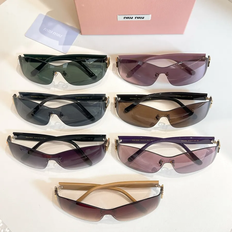 Miu Miu Mask glasses green/black/pink/brown/rust/eggplant color Size 66口17-135