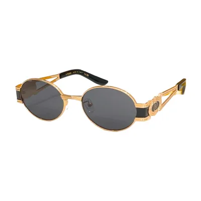 Fendi Oval glasses silver/black/eggplant/tawny/brown/grey color Size 59口15-135