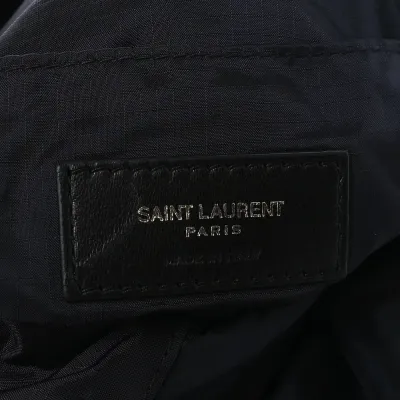 Saint Laurent Small Fold-Up Backpack Belt Bag Navy Nylon City