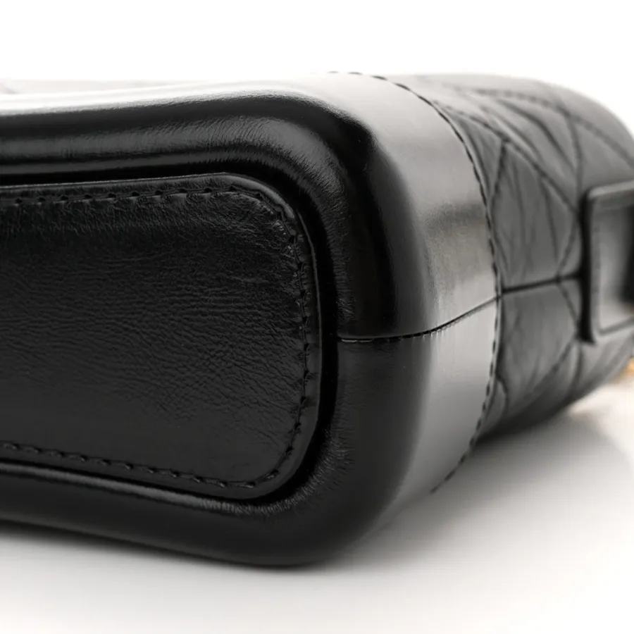 Black Quilted Chanel Bag Quilted Calfskin Leather