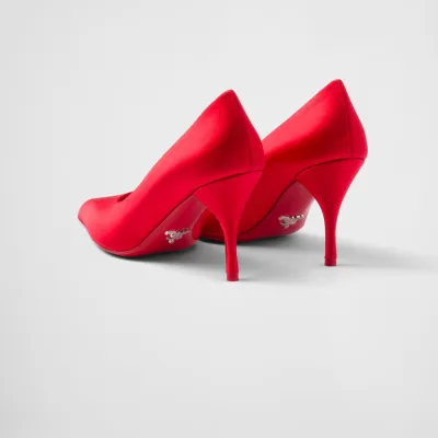 PRADA Satin finish red High Heels Shoes