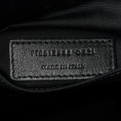 Saint Laurent Medium Lou Camera Bag Black Monogram Calfskin Matelasse Leather Black Hardware