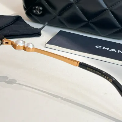 CHANEL glasses black bronze color size 56口18-145