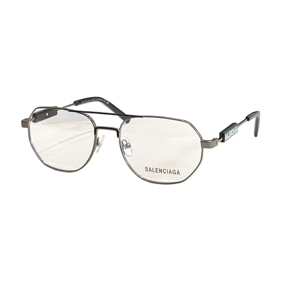 Balenciaga Pilot glasses leopard gold/black/black gold/gold/blue/gun black/silver color transparent lens Size 57口18-145