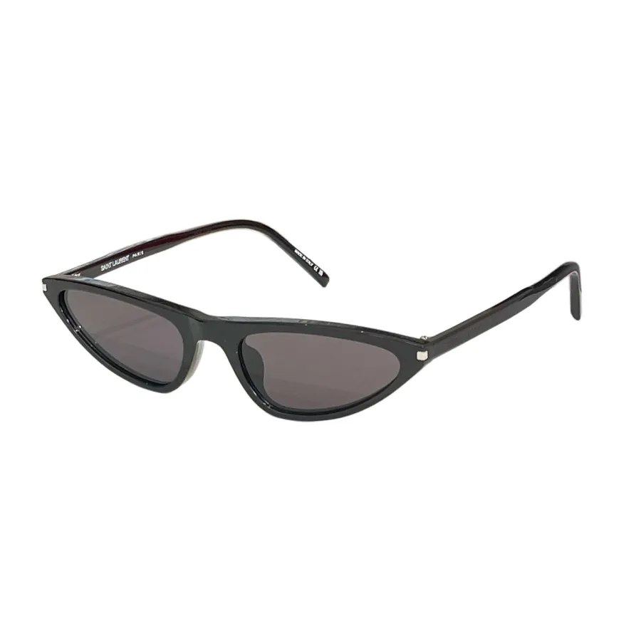 Saint Laurent triangle frame glasses black/red/white/leopard black/black brown/leopard green color Size 51口20-140