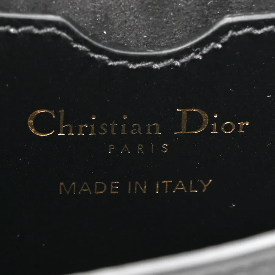 Dior Small Bobby Flap Bag Black Box Calfskin Leather Gold Hardware