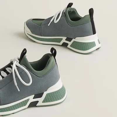 HERMES Just Sneakers Green Sports Shoes