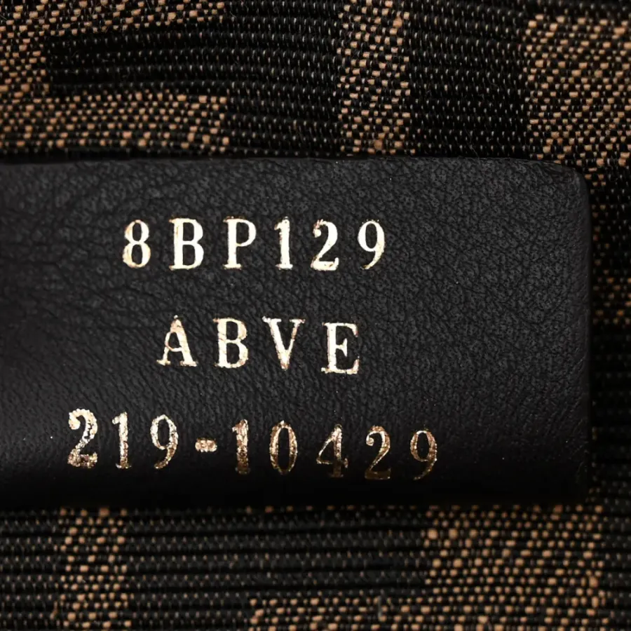 Fendi Medium Fendi First Black Shiny Nappa Leather Gold Hardware