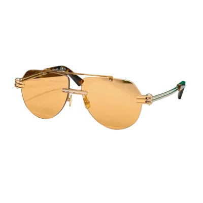 Bottega Veneta Pilot glasses blue/lime green/black/apricot/tawny/leopard brown color Size 51口23-140