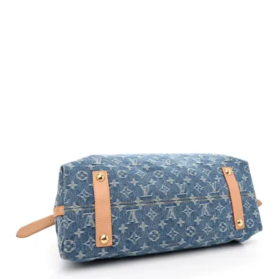 Louis Vuitton CarryAll MM Blue Monogram Denim