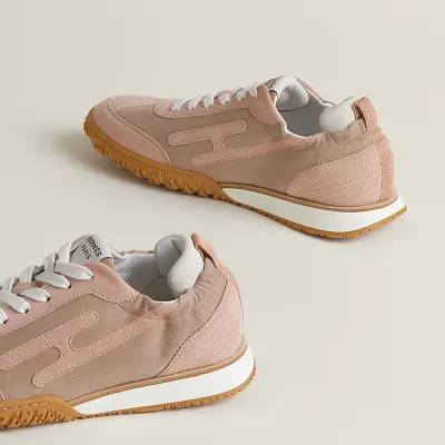 HERMES Jet Sneakers Pink Sports Shoes
