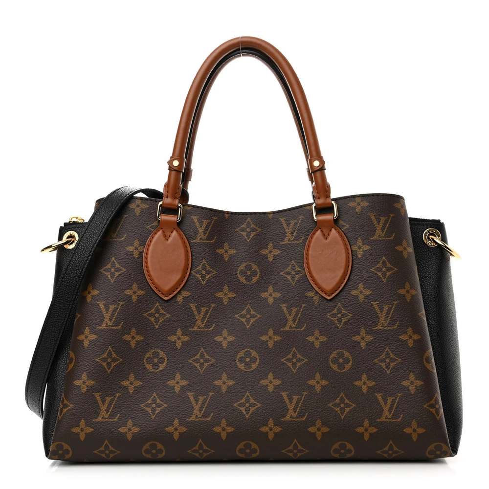 Louis Vuitton Vendome MM Preto Monogram Canvas Acabamento Dourado