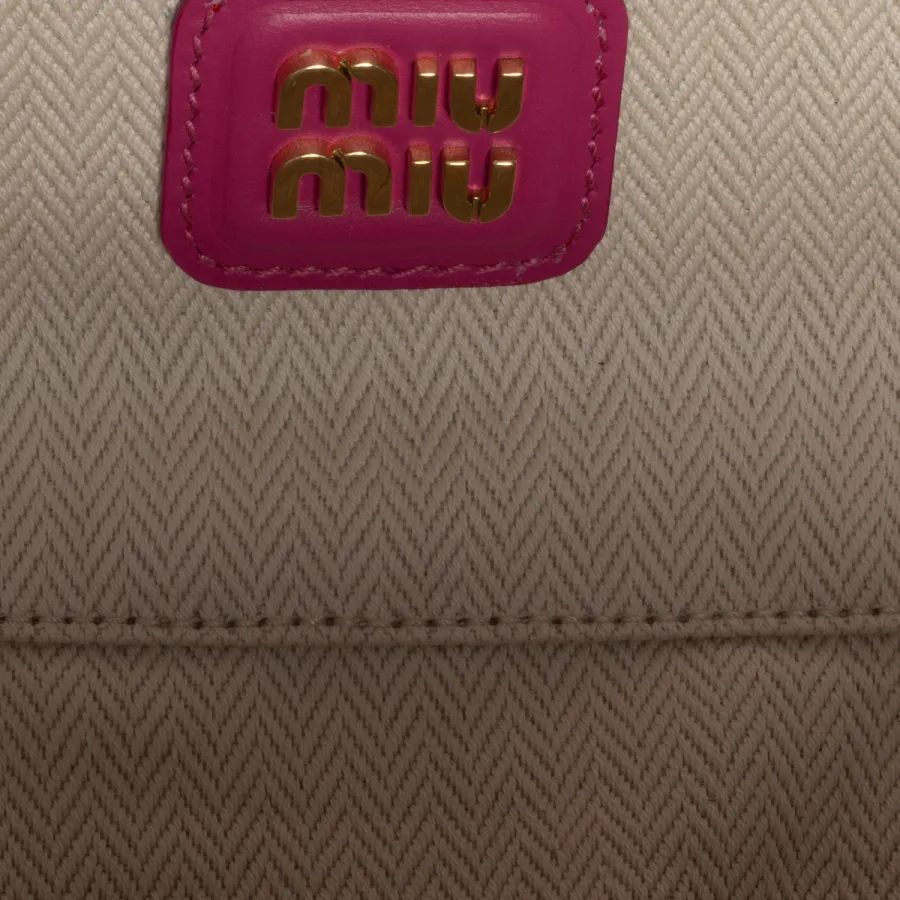 Miu Miu Arcadie Suede Leather Pink Top-Handle Bags