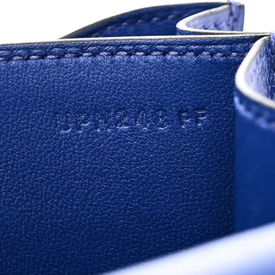 Hermès Constance 18 Bleu Bleu Électrique Tadelakt Leather Gold Hardware