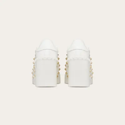 VALENTINO Calf leather sneakers (8.5 cm high heel)