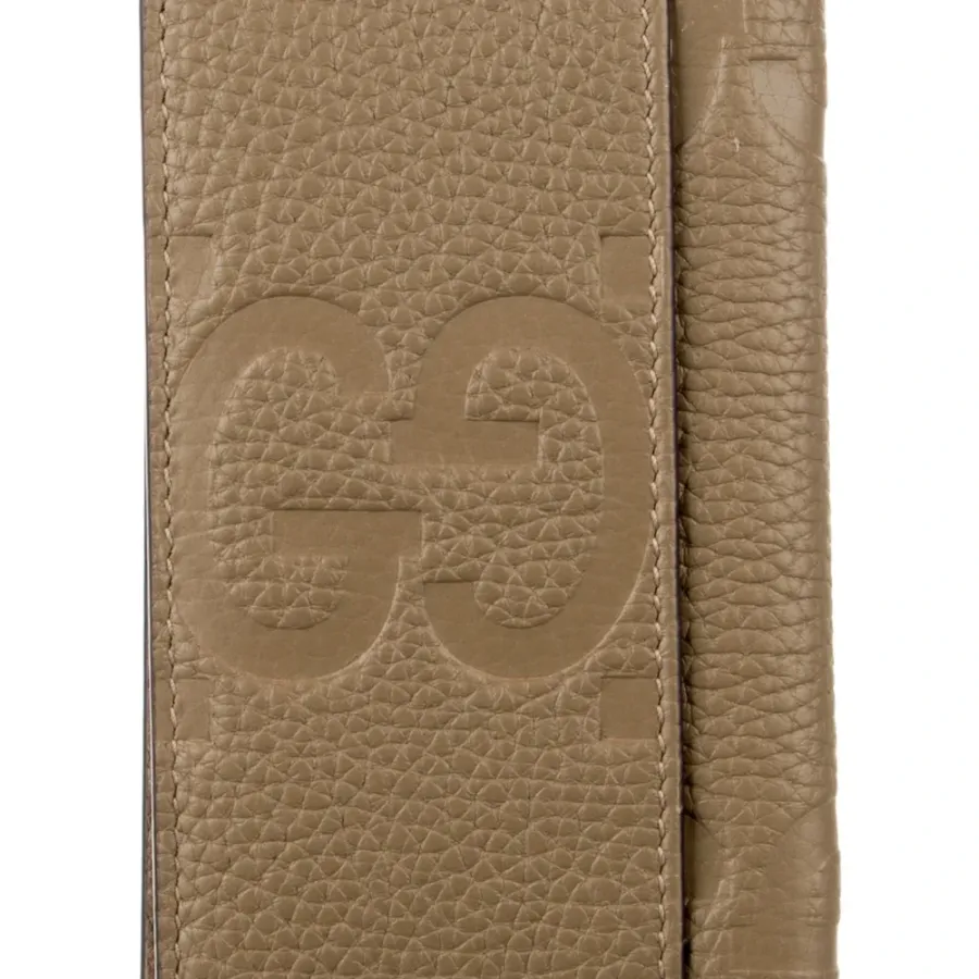 Gucci Medium Bifold Wallet Brown Jumbo GG Printed Calfskin Leather