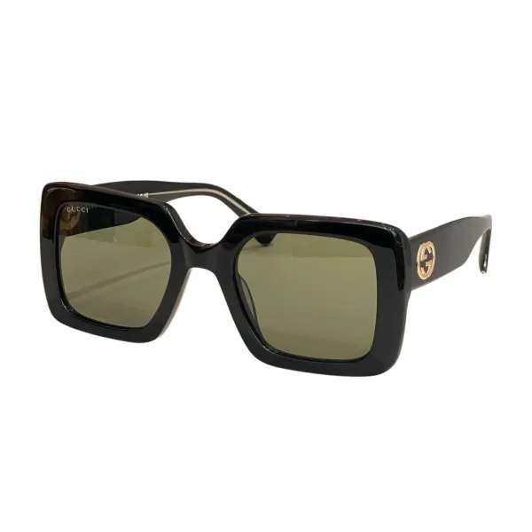Gucci square frame glasses green/green black/tawny/black/eggplant black/leopard coral/leopard brown color Size 53口24-145 - Image 2