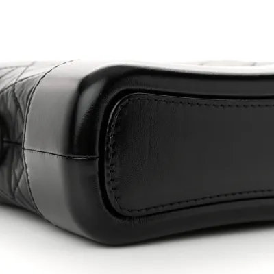 Black Quilted Chanel Bag Quilted Calfskin Leather