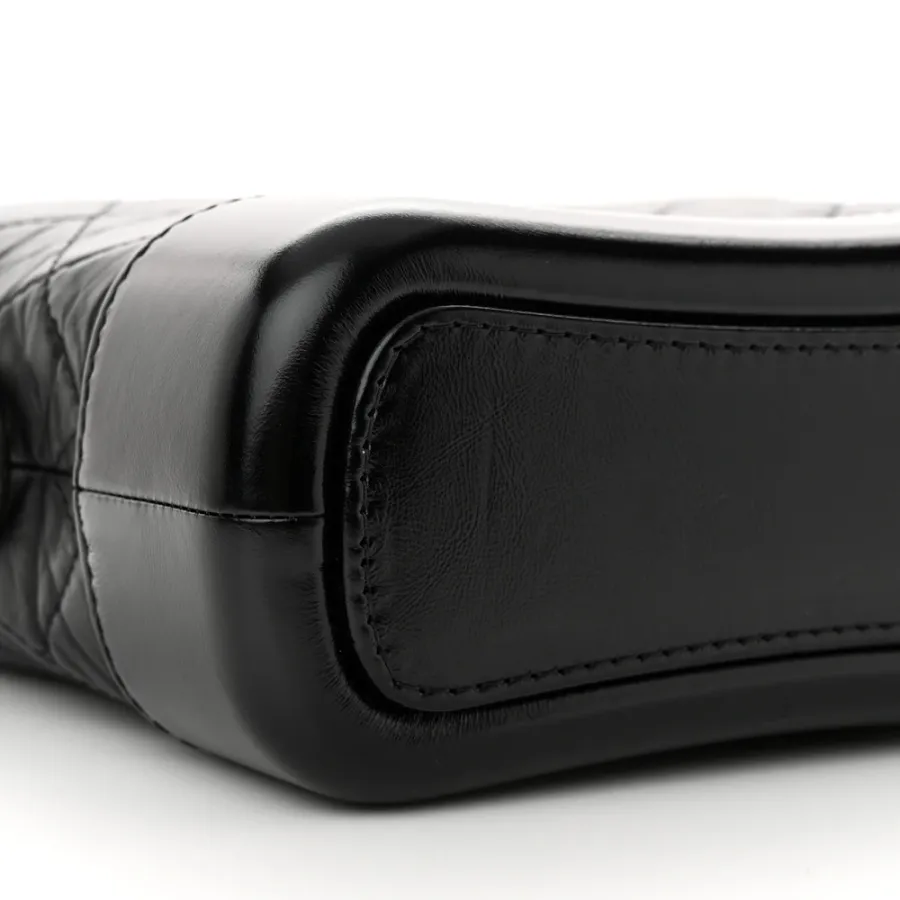 Black Quilted Chanel Bag Quilted Calfskin Leather