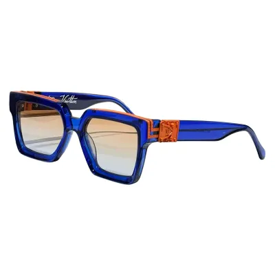 Louis Vuitton square frame glasses red/blue/pink/black/camouflage/tawny/yellow/brat check/black gold/black silver/all black/floral print color Size 58口19-140