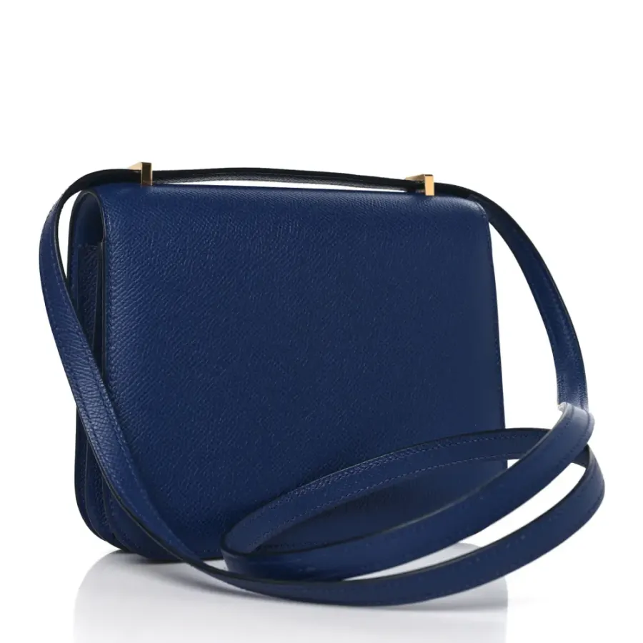 Hermès Constance 18 Bleu Saphir Epsom Leather Gold Hardware