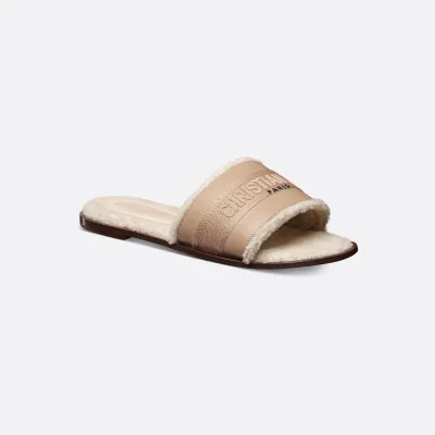 Dior flat bottom add pile slippers