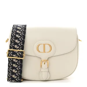 Dior Large Bobby Bag White Box Calfskin Leather Gold Hardware