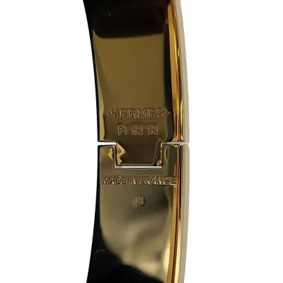 HERMES Clic crack Size PM Marong rasseH700001F Gold Plated Enamel