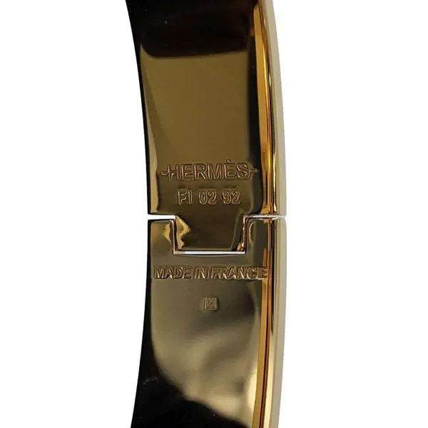 HERMES Clic crack Size PM Marong rasseH700001F Gold Plated Enamel - Image 8
